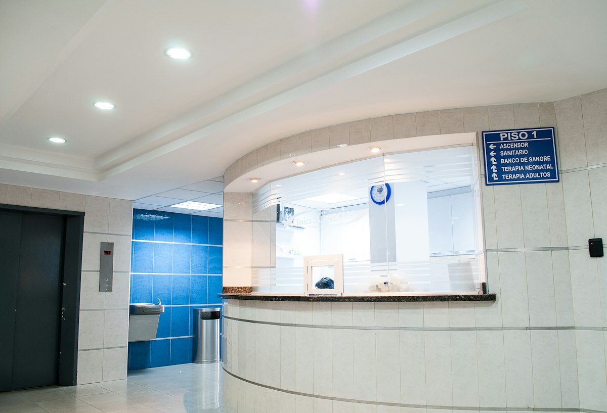 Clean modern hospital facility and healthcare network infrastructure.